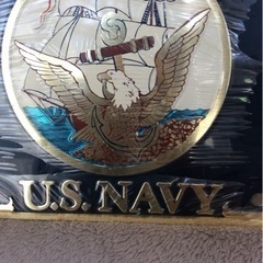 【値下げしました】u.s.navyブリキ看板 レトロ　ヴィンテージ　アメリカンスタイルのインテリア　お店　部屋　リビング　ガレージにお勧め　ブリキの看板の画像