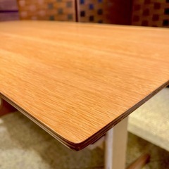 《売約済》【池上店】無印　無印良品　MUJI  リビングでもダイニングでもつかえるテーブル　オーク材　リビングでも　ダイニングでも　テーブル　ダイニングテーブルの画像