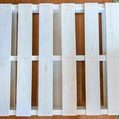 白木材パレット　4枚　寝具用スノコ