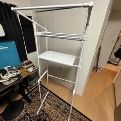 ランドリーラック ハンガーバー付の画像