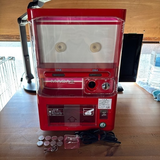 マサオコーポレーション ミニ自動販売機型保冷庫【F00809】