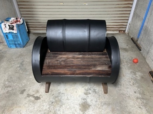 ドラム缶ソファ