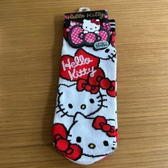 【未使用品　タグ付き】キティちゃん靴下　サイズ23〜25㌢