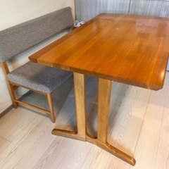 大塚家具　ダイニングテーブル+ベンチ