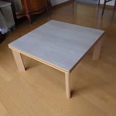 家具調こたつ　2020年製　配達設置対応/1カ月保証　木目の画像
