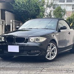 BMW 120iカブリオレ　黒革　パワーシート　車検8年5月