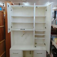 キッチンボード☆ホワイトカラー、大型サイズ、大容量収納、小傷等あり【浜村鹿野温泉ICから3分 買取本舗 宮本リサイクル 営業時間9～19時 定休日水曜のみ←連絡できませんm(_ _)m】の画像