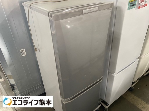 扉に若干キズ・打コン有り　2014年製　冷凍冷蔵庫　146L MR-P15X-S