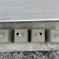【決まりました】のぼり旗立て　コンクリートスタンド　4つセットの画像