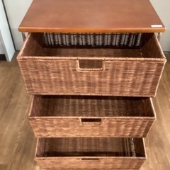 ラタンチェスト【町田市再生家具】241574の画像