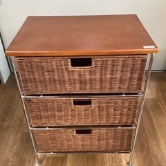 ラタンチェスト【町田市再生家具】241574の画像
