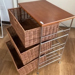 ラタンチェスト【町田市再生家具】241574の画像