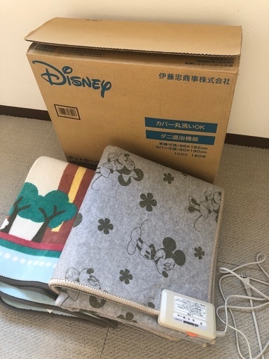 ホットカーペットほぼ未使用　ディズニー　ミッキー　伊藤忠商事　ホットカーペット