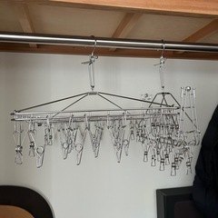 無印良品 洗濯干し アルミ角型の画像