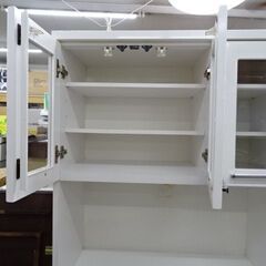 【恵庭】ピアノ加工　キッチンボード　ホワイトピアノ加工　中古H180ｃｍ　Ｗ９０ｃｍの画像