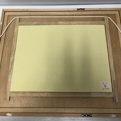 ☆相田みつを 色紙 めぐりあい みつを 相田みつを美術館 検印入り 額入り インテリア 中古（NF240920）517-57の画像