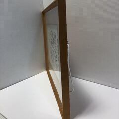 ☆相田みつを 色紙 めぐりあい みつを 相田みつを美術館 検印入り 額入り インテリア 中古（NF240920）517-57の画像