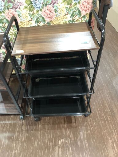 収納キッチン可動式トロリー　サロン