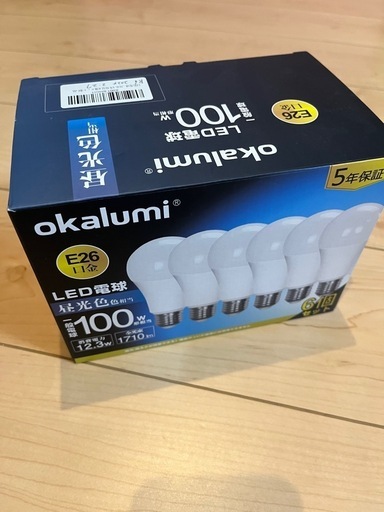 電球100w相当LED6個セット