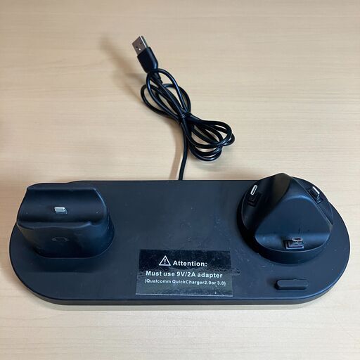 マルチ充電スタンド（Qiワイヤレス / AppleWatch / AirPods / Lightning / USB-TypeC / microUSB-B 対応）