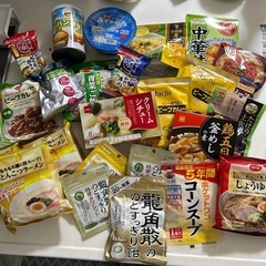 レトルト食品、ラーメン食品いろいろ