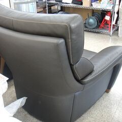 143/609 Karimoku カリモク 本革 1人掛け 1P ソファー