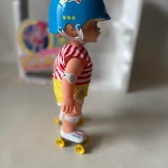 TAKARA タカラ スッテンコロリン! スケートすいすい ローラーちゃん ブルー 日本製 1984年 当時物 中古品 の画像