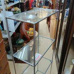 ガラスラック☆オシャレ家具、ラック、物置、【浜村鹿野温泉ICから3分 買取本舗 宮本リサイクル 営業時間9～19時 定休日水曜のみ←連絡できませんm(_ _)m】の画像