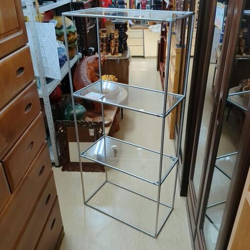 ガラスラック☆オシャレ家具、ラック、物置、【浜村鹿野温泉ICから3分 買取本舗 宮本リサイクル 営業時間9～19時 定休日水曜のみ←連絡できませんm(_ _)m】