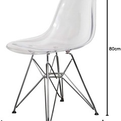 イームズチェア/クリア/透明/椅子/イス/韓国インテリアの画像