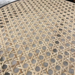 【美品】ラタンスツール/黒/椅子/スツール/サイドテーブルの画像