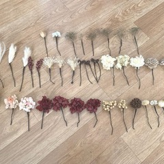 ドライフラワー　ヘアピン