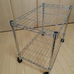 二段スチールラック【キャスター付】　２セットの画像