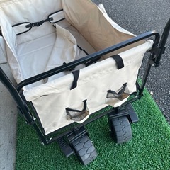 ENDLESS BASE エンドレスベース キャリーワゴン キャリー ワゴン 容量200L 耐荷重150kg 超大容量 大容量 ワンタッチ折りたたみ 折りたたみ スチールフレーム ノーパンクタイヤ ラバータイヤ ストッパー付き アウトドア キャンプ グランピング バーベキュー BBQ 運動会 の画像