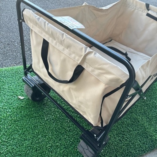 ENDLESS BASE エンドレスベース キャリーワゴン キャリー ワゴン 容量200L 耐荷重150kg 超大容量 大容量 ワンタッチ折りたたみ 折りたたみ スチールフレーム ノーパンクタイヤ ラバータイヤ ストッパー付き アウトドア キャンプ グランピング バーベキュー BBQ 運動会