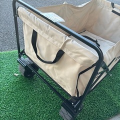 ENDLESS BASE エンドレスベース キャリーワゴン キャリー ワゴン 容量200L 耐荷重150kg 超大容量 大容量 ワンタッチ折りたたみ 折りたたみ スチールフレーム ノーパンクタイヤ ラバータイヤ ストッパー付き アウトドア キャンプ グランピング バーベキュー BBQ 運動会 の画像