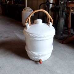 ヴィンテージ 陶器 酒樽  オブジェ 置物 レトロ　/TJ-20...