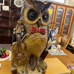 ふくろう　ビック貯金箱　81010の画像