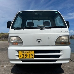 ホンダ アクティ　トラック 車検付き 5速MT　エアコン　CDオーディオ　ナビ付き　荷台マット　ラジオ　軽トラ　記録簿あり　機関良好の画像