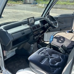 ホンダ アクティ　トラック 車検付き 5速MT　エアコン　CDオーディオ　ナビ付き　荷台マット　ラジオ　軽トラ　記録簿あり　機関良好の画像