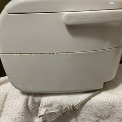 【受渡
済。ありがとうございました！】 マイコン炊飯ジャー NS-ND05型3合 汚れ傷多数 動作確認済みの画像