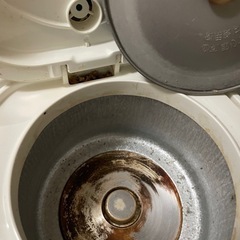 【受渡
済。ありがとうございました！】 マイコン炊飯ジャー NS-ND05型3合 汚れ傷多数 動作確認済みの画像