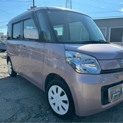 【支払総額17.8万円】h25年スペーシア可愛いツートーン車検令和8年4月 機関良好 即日納車ok フルセグTV パワスラ 修復歴無しの画像