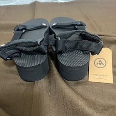 ★新品未使用★24cm/スポーツサンダル/atika/ブラック/未使用の画像