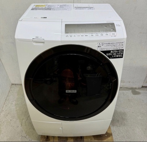 激安❕2022年製日立ドラム式洗濯機BD-SG100G美品　配達無料！