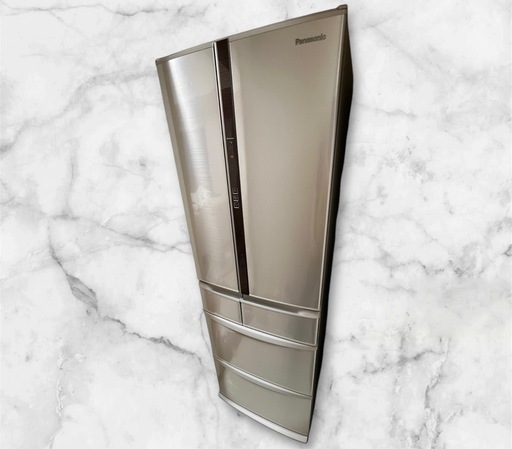 Panasonic 冷蔵庫 NR-F431V-N シルバー フレンチドア