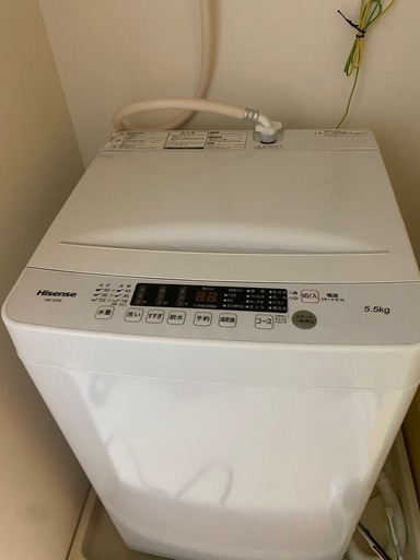 洗濯機5.5キロ美品