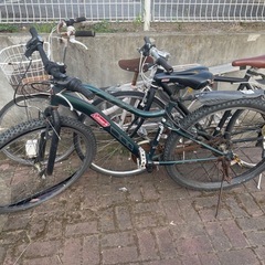クロスバイク、通学用自転車3台