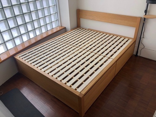無印良品 木製クイーンベッドフレーム
