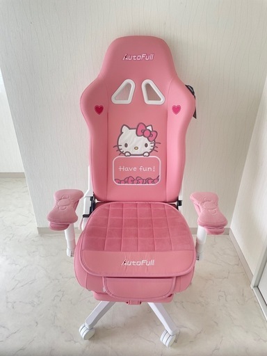 【美品】ゲーミングチェアAutoFullハローキティ オフィスチェア ピンク